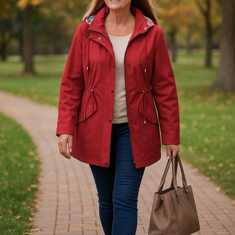 Vattenavvisande vindjacka för kvinnor