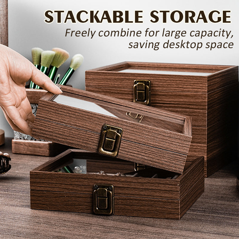 5-lagers smyckeskrin i valnötsträ