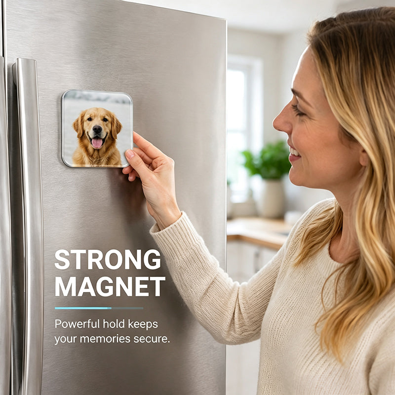 🧲 Bastelset zum Selbermachen: Magnetische Kühlschrankmagnete aus klarem Acryl