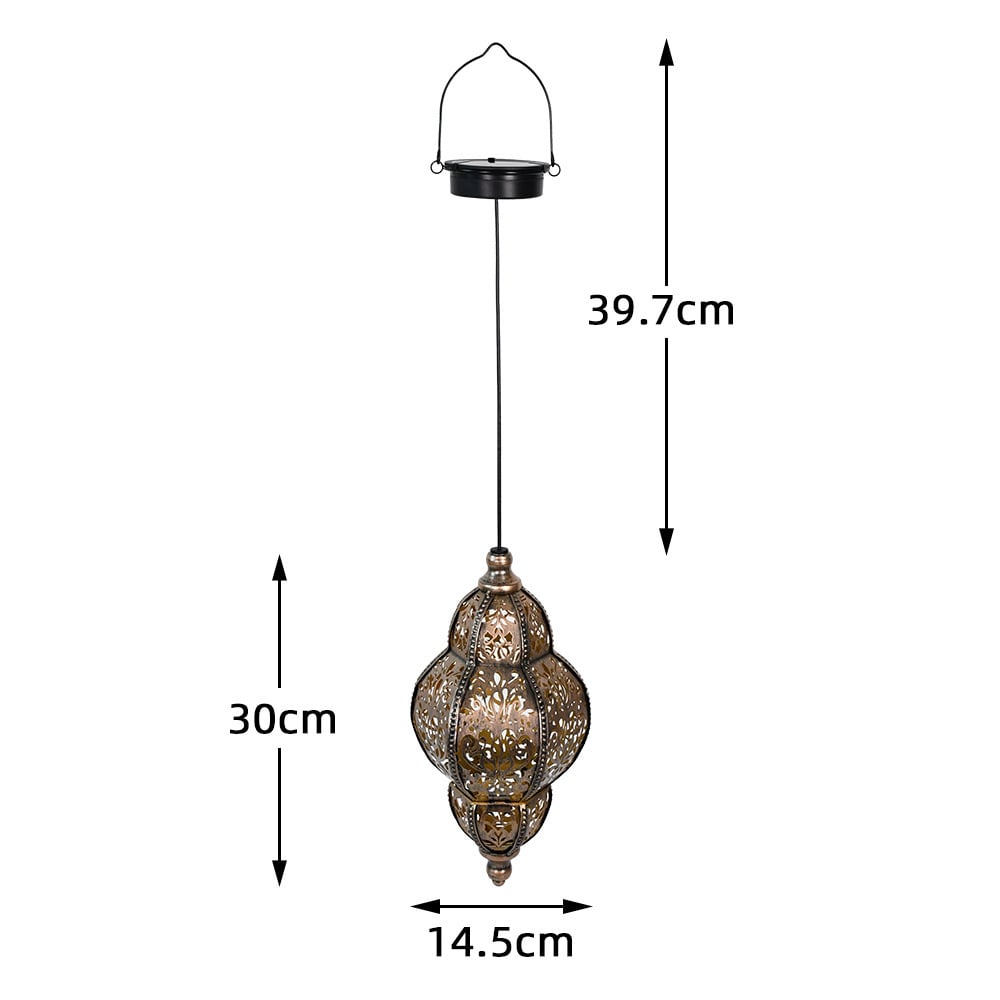 🌙Barockstil Hantverksmässig Utomhuslampa I Smidesjärn - Ipx44 Vattentät✨🎉
