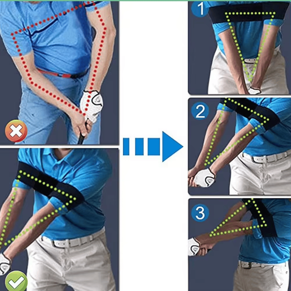 🏌️Golf Set med handledskorrigeringstränare och armband
