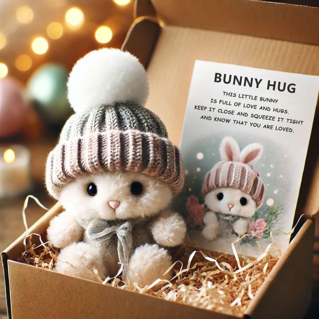 🎉Specialerbjudande🐇Handgjord mini-kanin som gosig påskpresent
