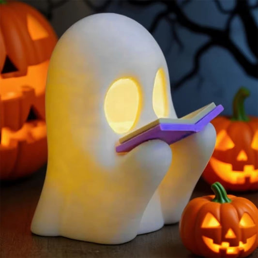 🔥Sista dagen 50% rabatt - 🔥Läsande spöke Halloween-dekoration