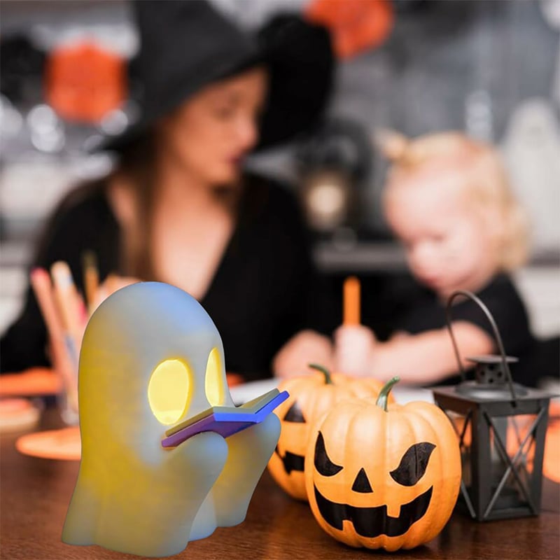 🔥Sista dagen 50% rabatt - 🔥Läsande spöke Halloween-dekoration