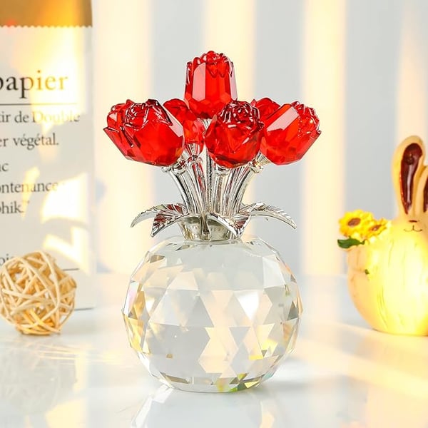 🌈✨ Kristallrosblommor - Kreativ heminredning ✨🌈