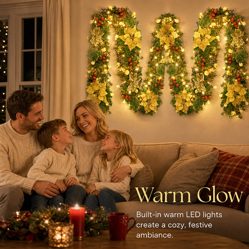 🎄 Christmas wreath made of pine needles for the door, the mantelpiece, and as a Christmas decoration for your home