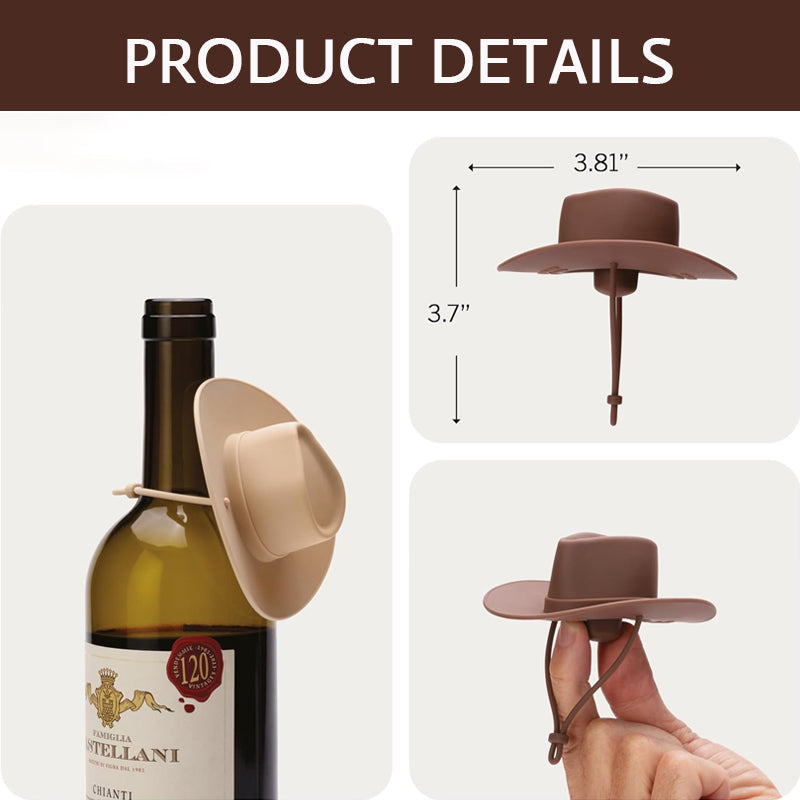 Kreativ Cowboyhatt Vinflaskstopper