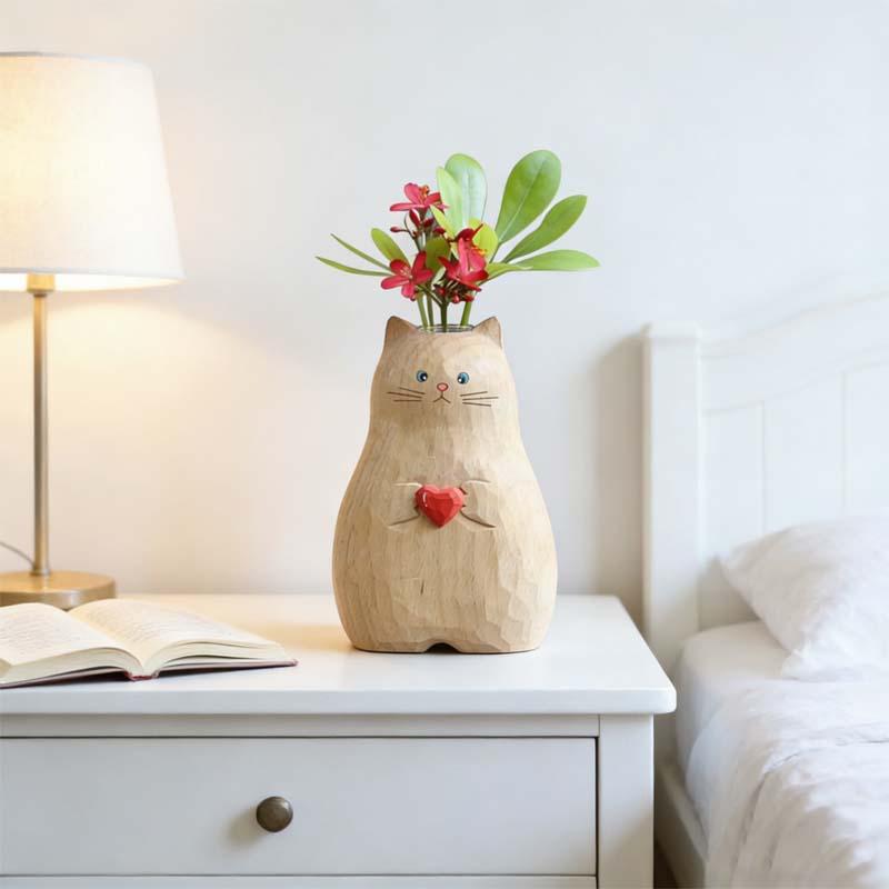 Chonky Cat-vas med hjärta