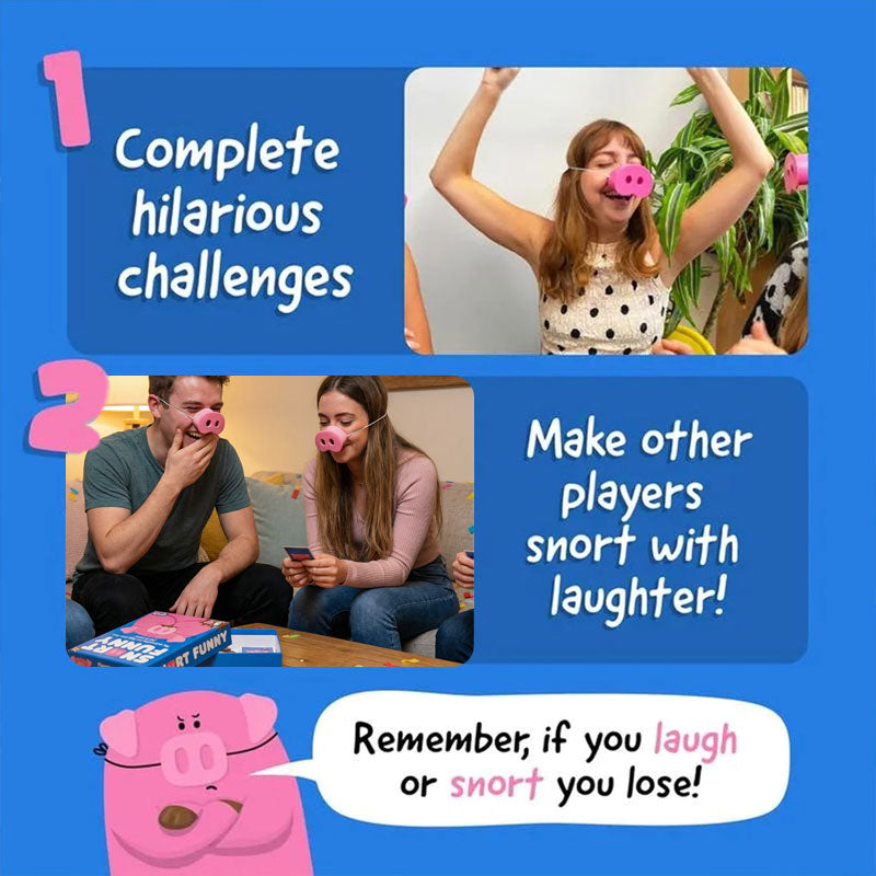 Snort Funny: Partyspelet "Skratta och du förlorar" 🐷😂