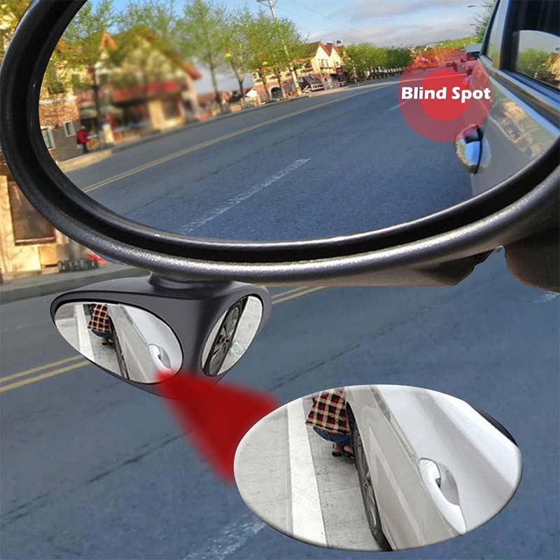 Dubbelvy-spegel för döda vinkeln i bilen