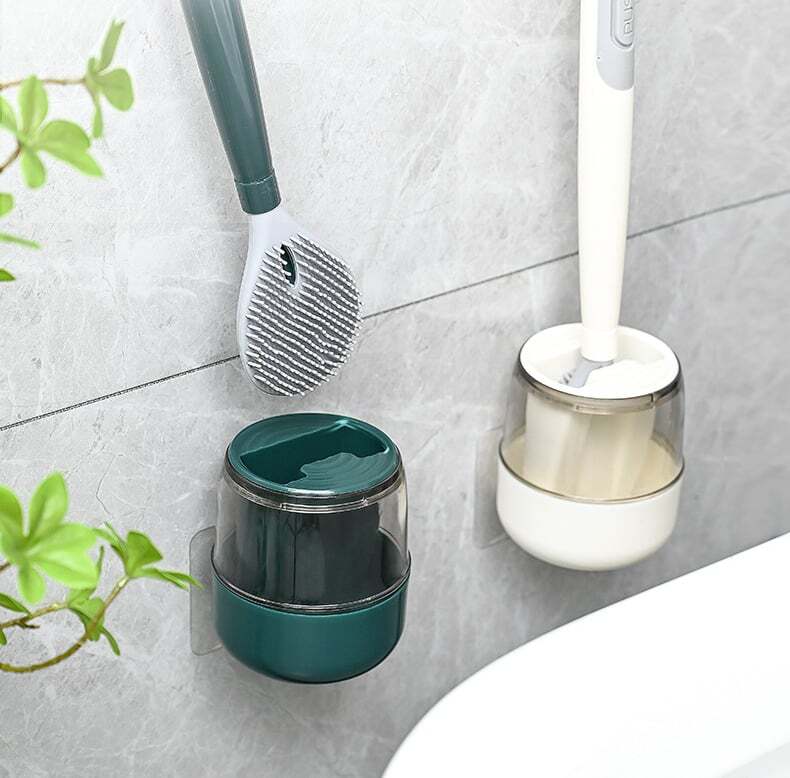 Perforationsfreie hydraulische Toilettenbürste mit langem Stiel