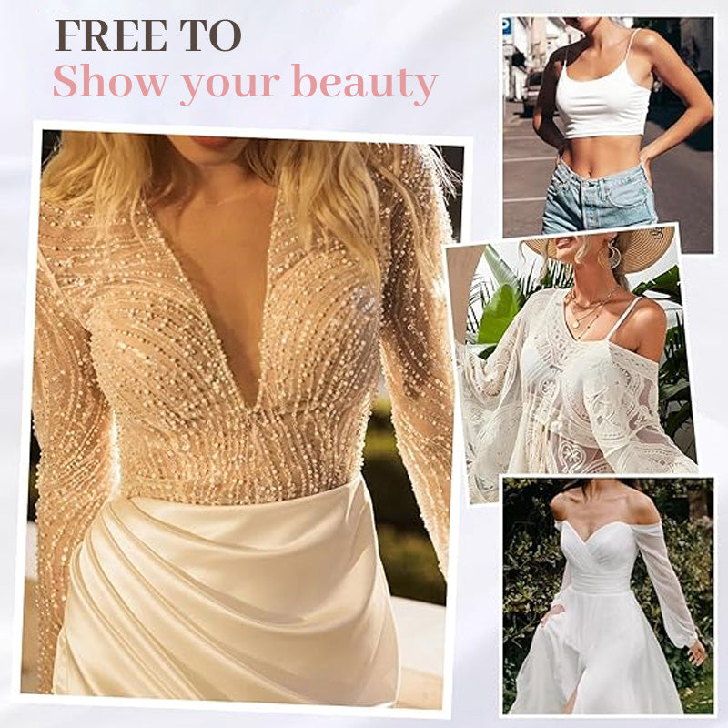 Ren silikon, tunn bröstklistermärke