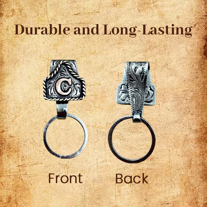 Western Initial Nyckelklämma