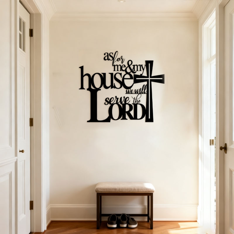 Hantverk i svart metall Väggdekoration