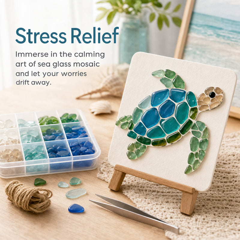 Sea Glass Art Kit – Create Stunning Mosaic Masterpiece