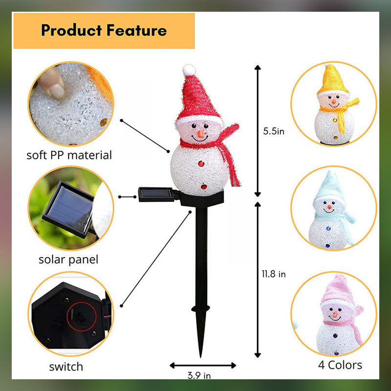 Solarbetriebene Schneekugel-Lichter🌟🎄☃️