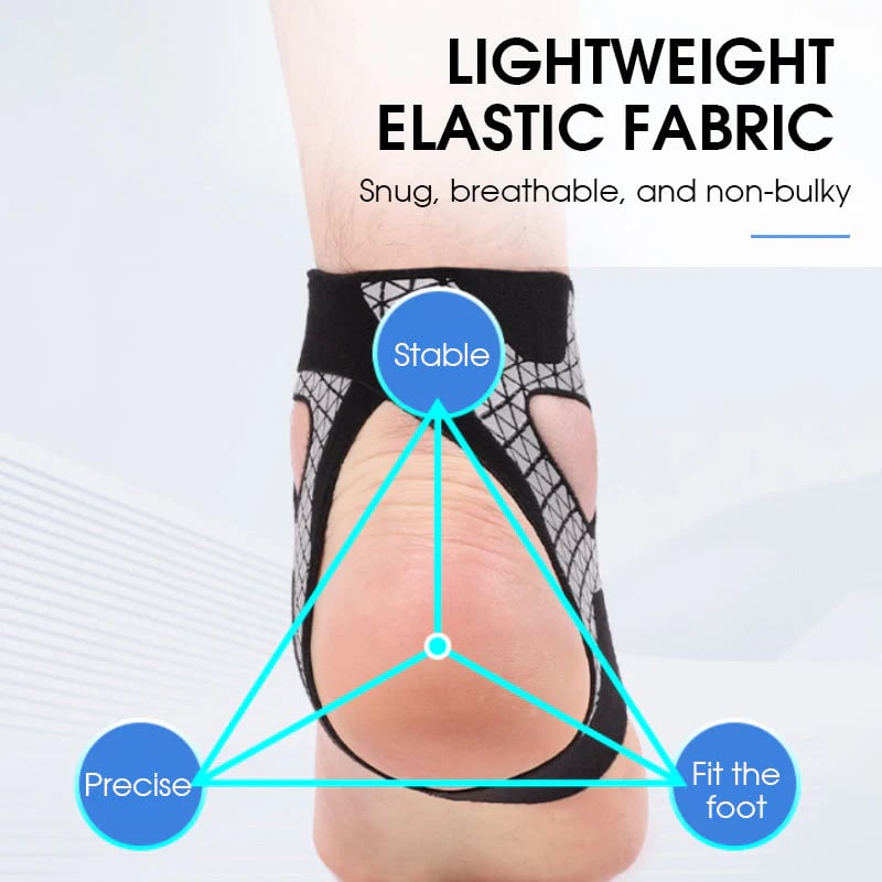 ⏳50 % rabatt idag ⏰ Justerbart elastiskt fotledsstöd 🦶 Bekvämt stöd för sport, promenader och vardagsbruk