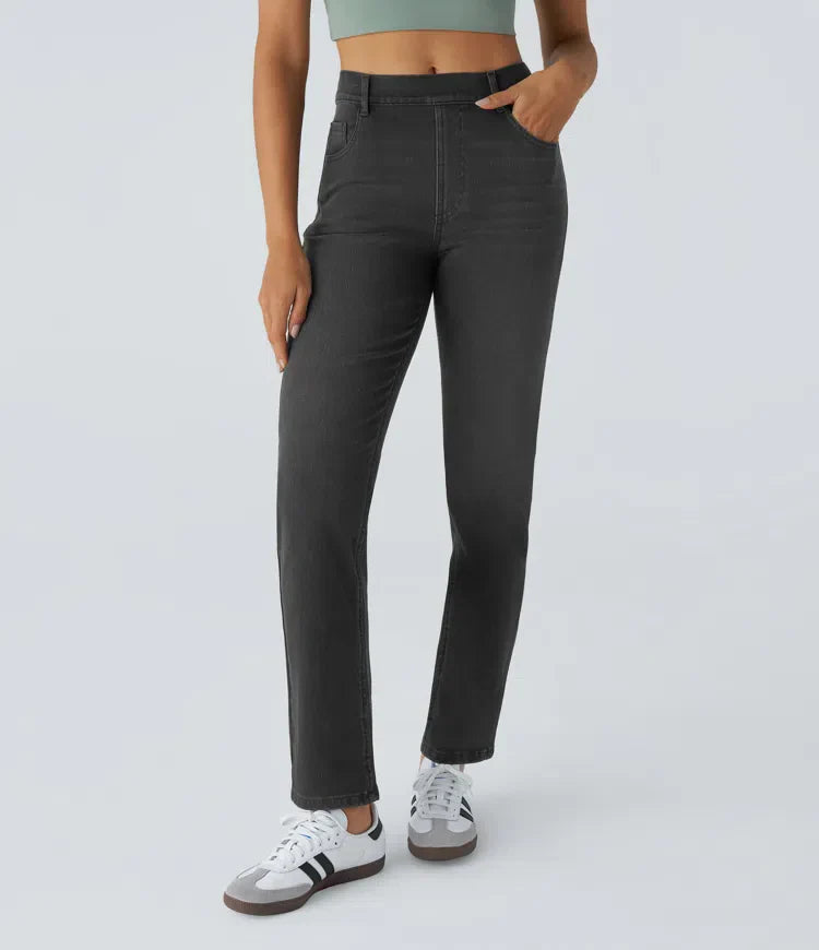 Elastische und bequeme Hose mit hoher Taille