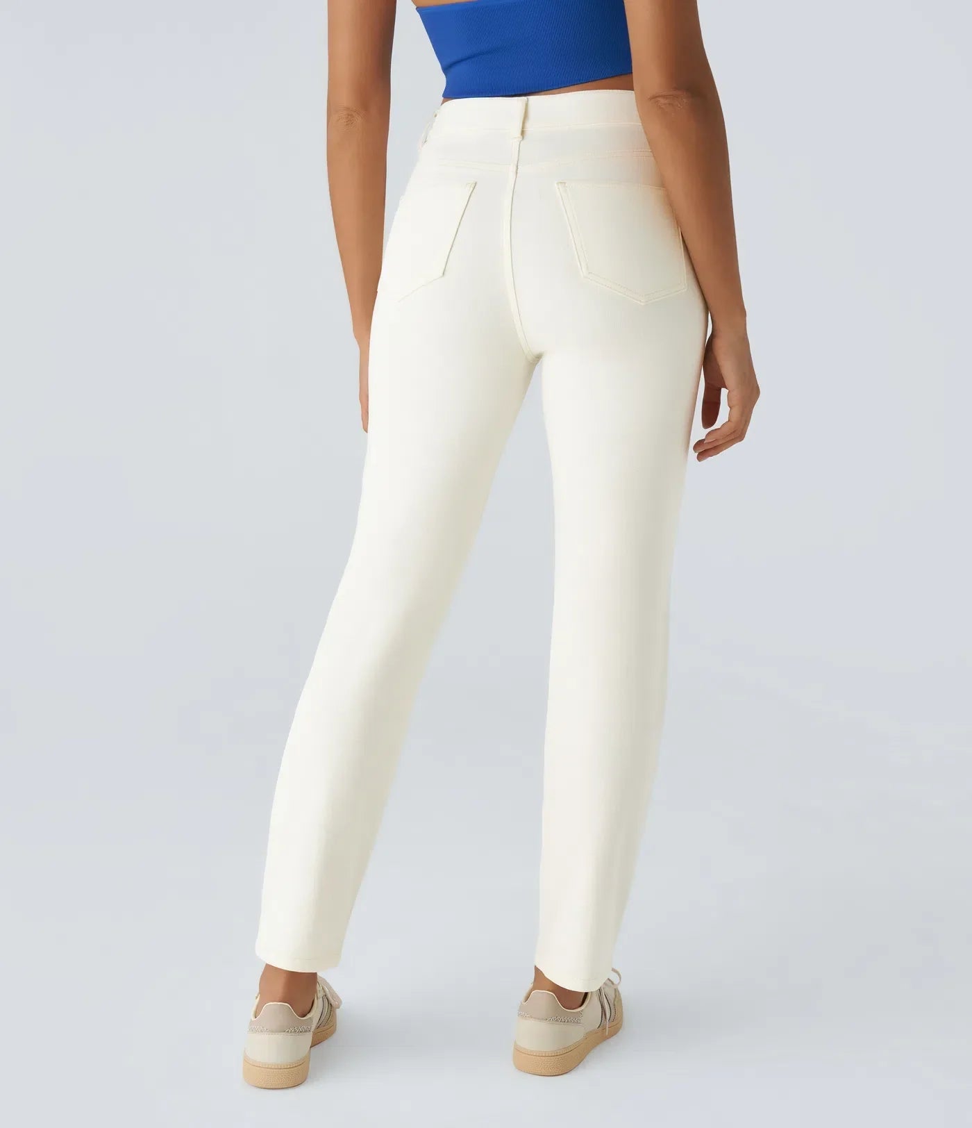 Elastische und bequeme Hose mit hoher Taille