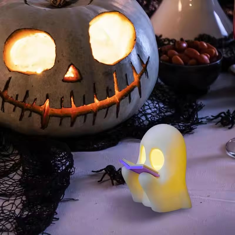 🔥Sista dagen 50% rabatt - 🔥Läsande spöke Halloween-dekoration