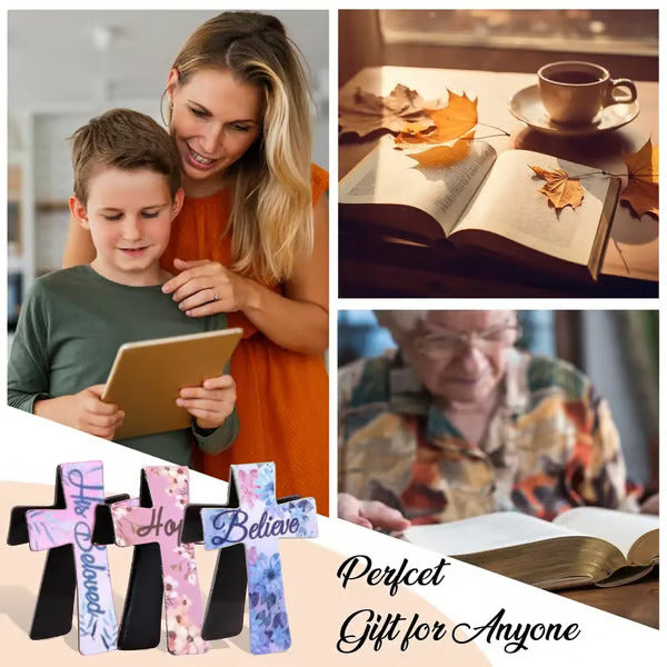 📖magnetiska korsbokmärken - perfekt present för bibelstudier, lärare och studenter 🌸✝️