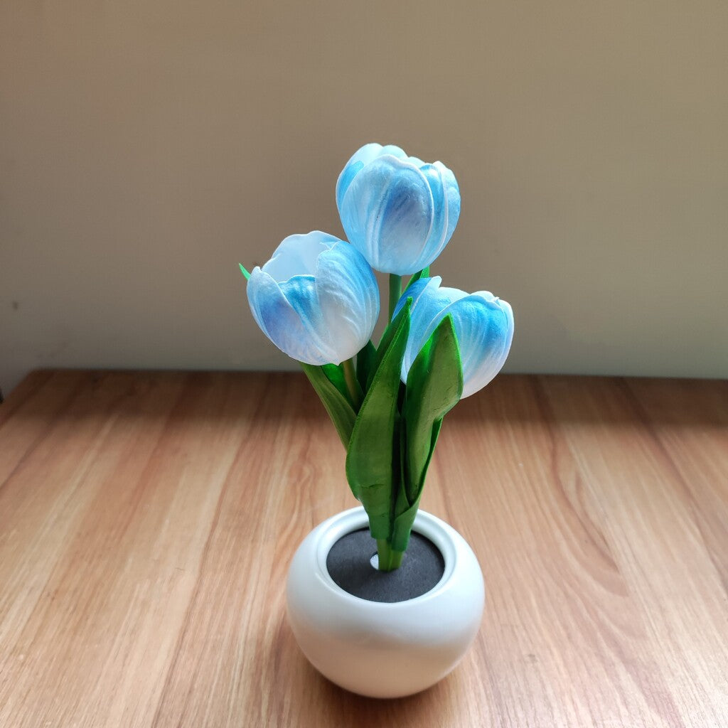 LED Tulpan Nattlampa Blomsterbordslampa🌷