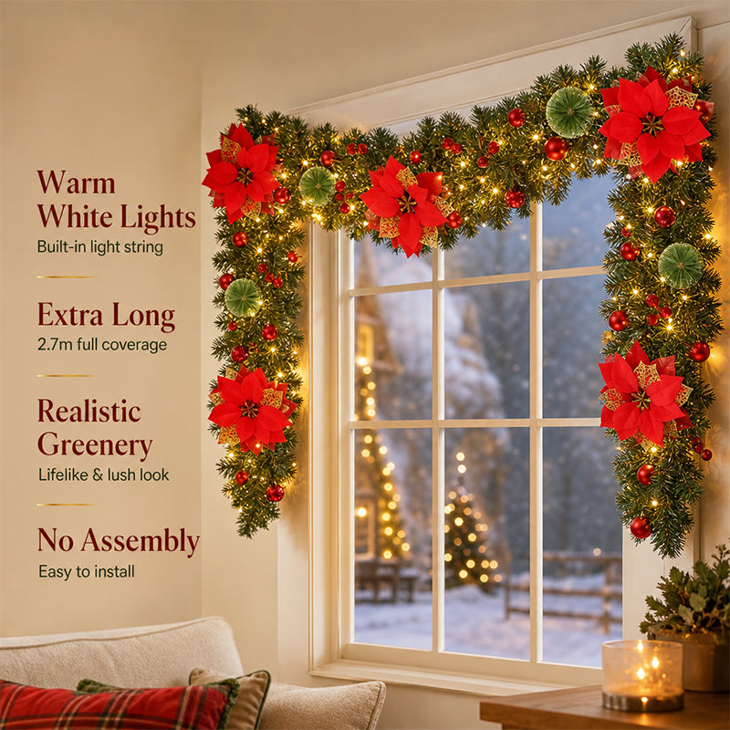 🎄 Christmas wreath made of pine needles for the door, the mantelpiece, and as a Christmas decoration for your home