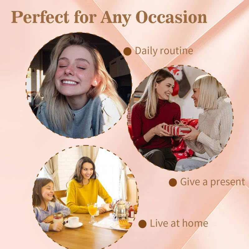 Oval hårgriparuppsättning (4 st)