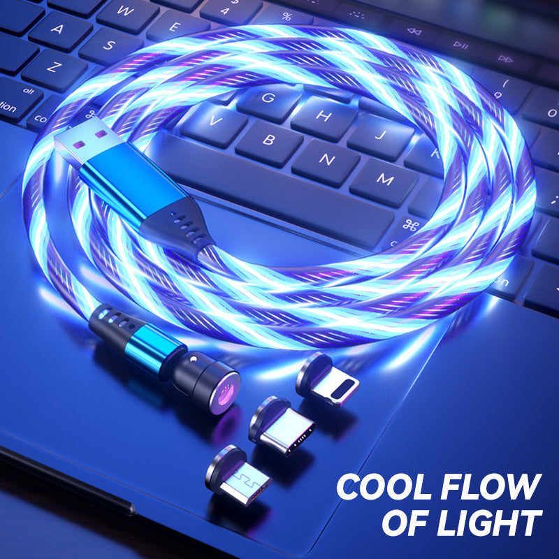 3-in-1 rotierendes magnetisches Streamer-Datenkabel