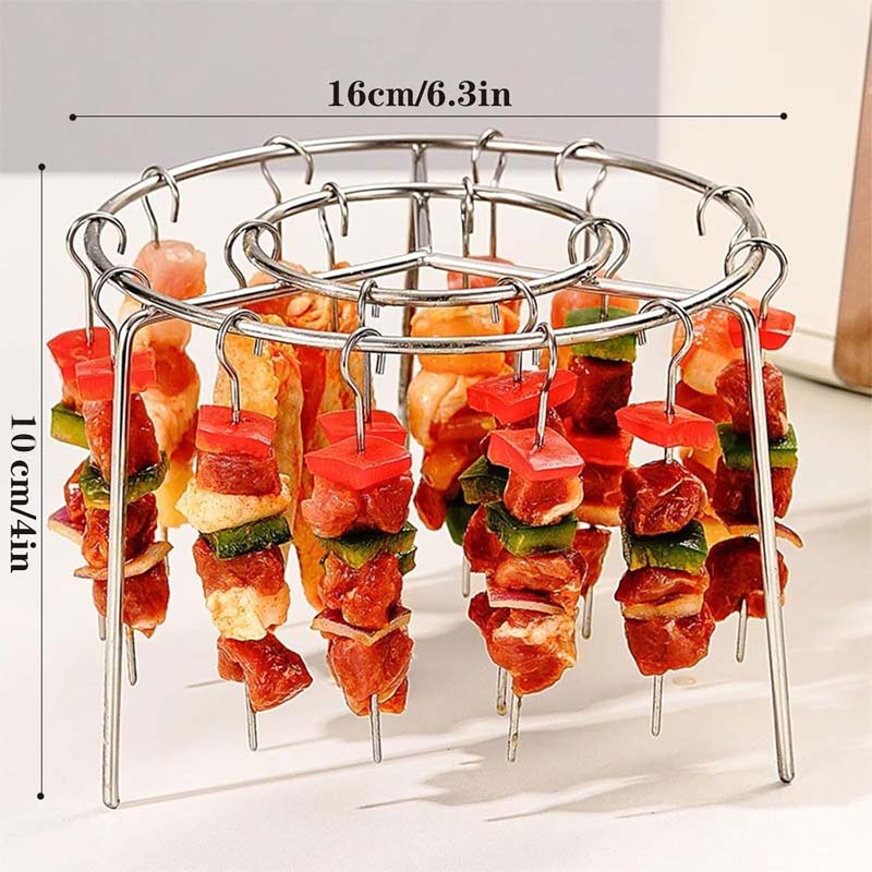 🔥 Air Fryer Skewer Rack | 360 ° jämn matlagning, krispig och saftig! 🍢