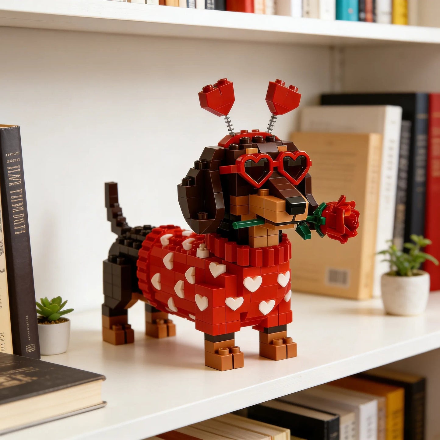 💖 2026 Alla hjärtans dag – exklusivt brick-set med taxar 🐕