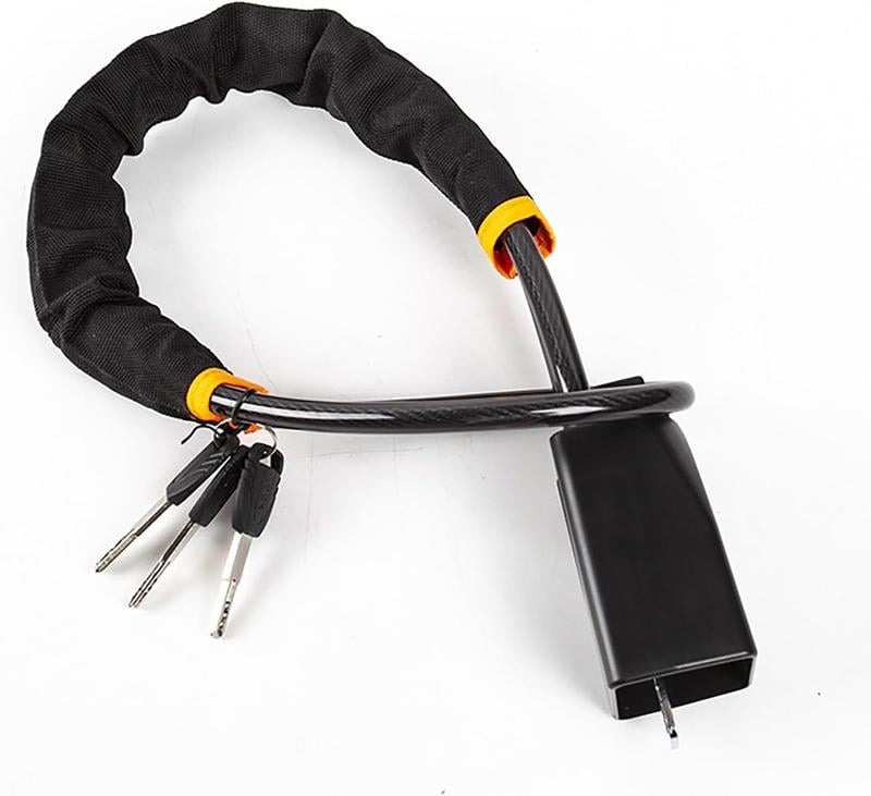 Universellt rattlås med säkerhetsbältesklämma (inkluderar 2 nycklar)