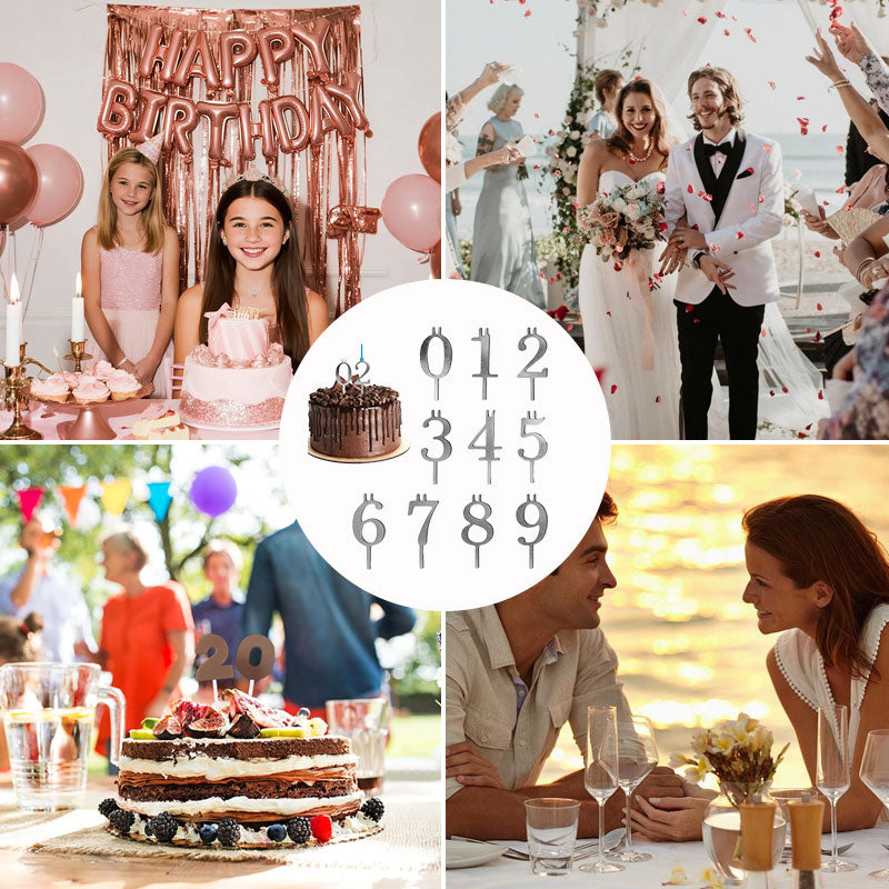 Digital födelsedagstårta ljuslykta set