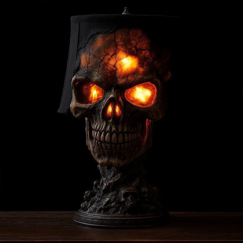 Lava Schedel bordslampa💀