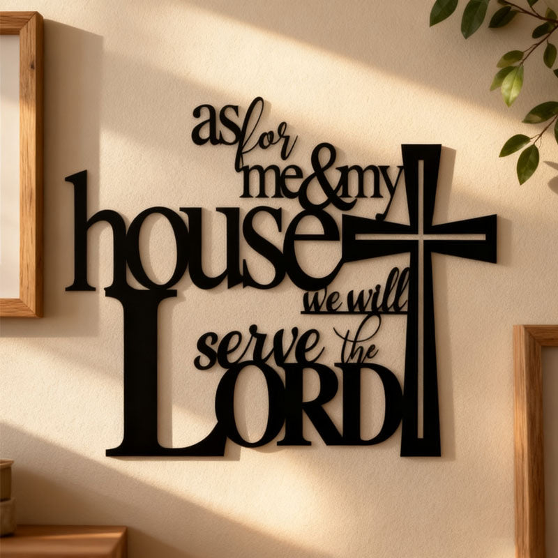 Hantverk i svart metall Väggdekoration