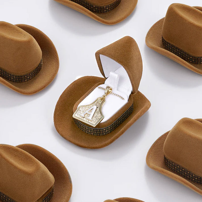 🤠Cowboyhattlåda & bokstavshalsband🌵