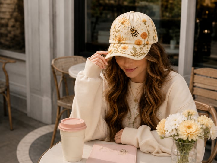 🔥Sista dagen – 50 % rabatt 🌸🌿 Garden Morning Cap