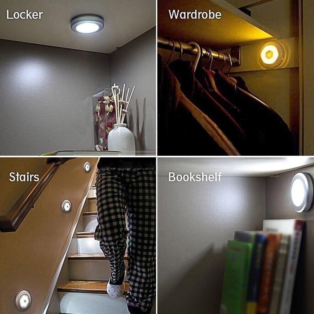 💡 USB-rechargeable LED night light with motion sensor – 5 modes for hallway, stairs and bedroom