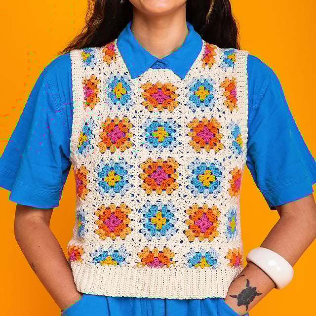 [50 miks og match design]The Granny Square Card Deck/The Granny Square Card Deck,Stickmönsteruppsättning