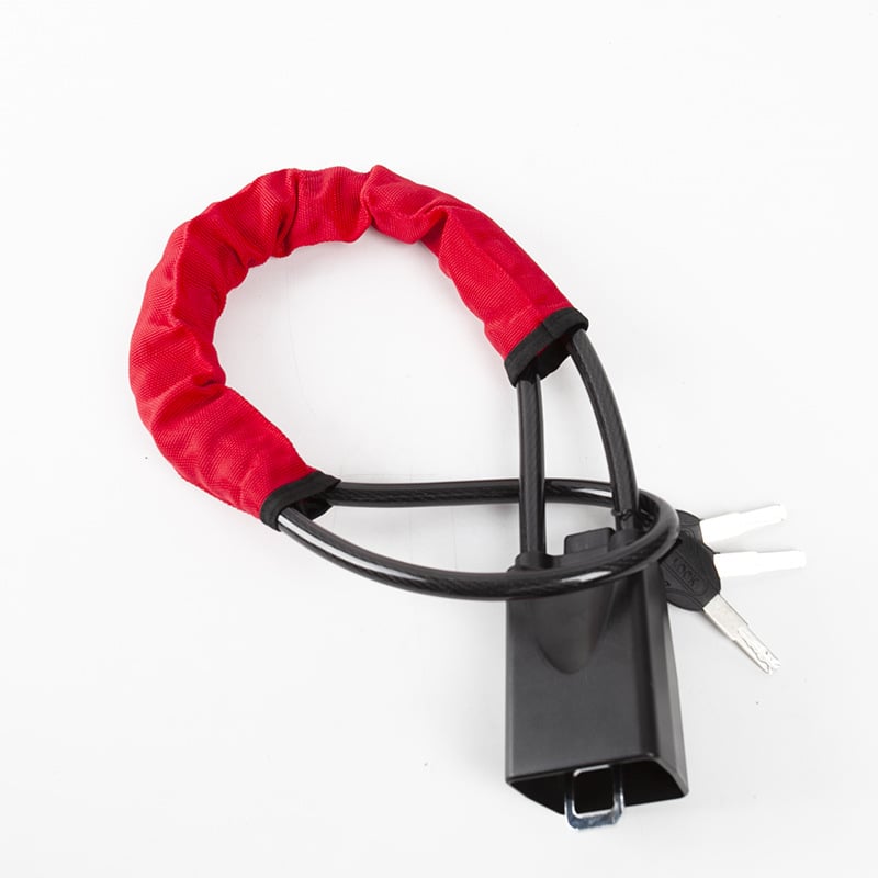 Universellt rattlås med säkerhetsbältesklämma (inkluderar 2 nycklar)