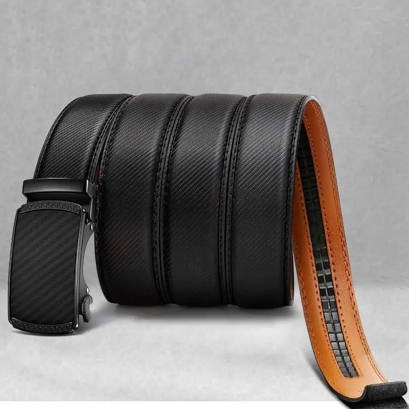 Skinnspennebelte med justerbar spenne/leather buckle belt with adjustable buckle
