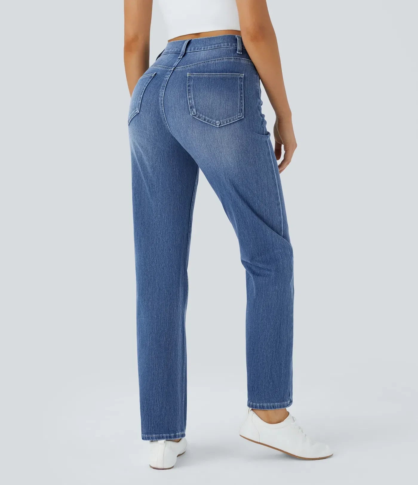 Elastische und bequeme Hose mit hoher Taille