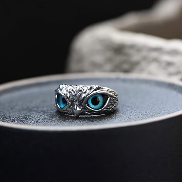 ⭐ Uggla – ring i vintagestil – Köp 1, få 1 gratis ⭐