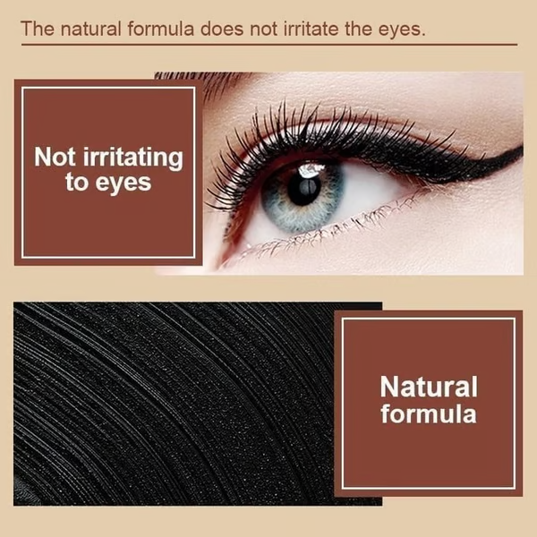 Naturlig svart, långvarig gel-eyeliner, vattentät, naturlig formula, säker och ofarlig, mild och lätt att ta bort.
