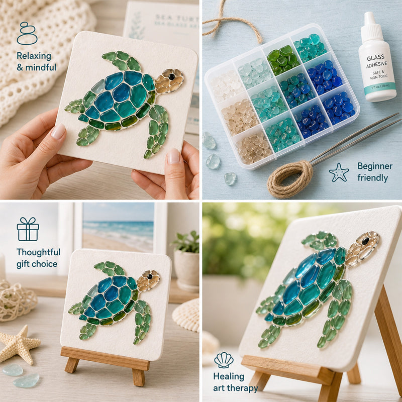 Sea Glass Art Kit – Create Stunning Mosaic Masterpiece