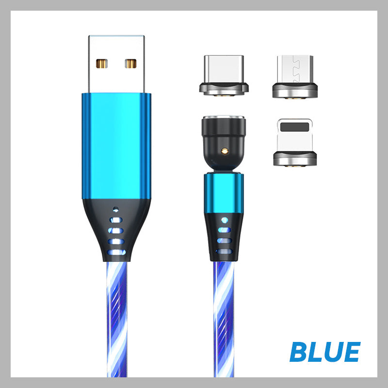 3-in-1 rotierendes magnetisches Streamer-Datenkabel