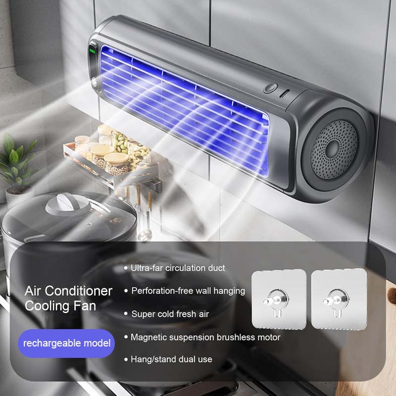 Stansfri Väggmonterad Elektrisk Fläkt Luftkonditionering