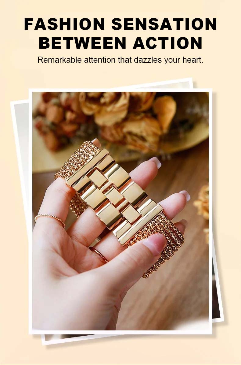 Damklocka med diamantinfattad kvarts