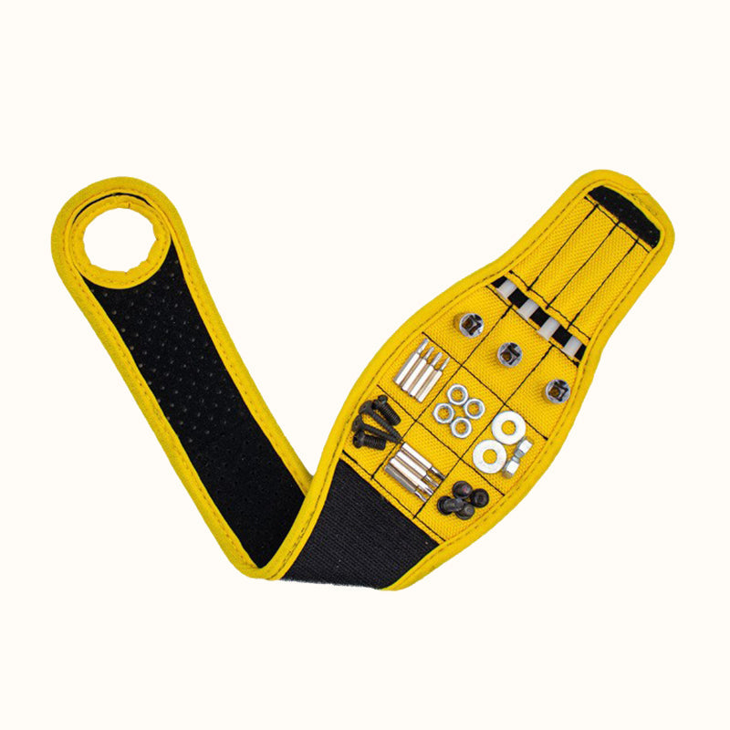 Magnetic Wristband Tool Holder for Screws, Nails & Small Parts