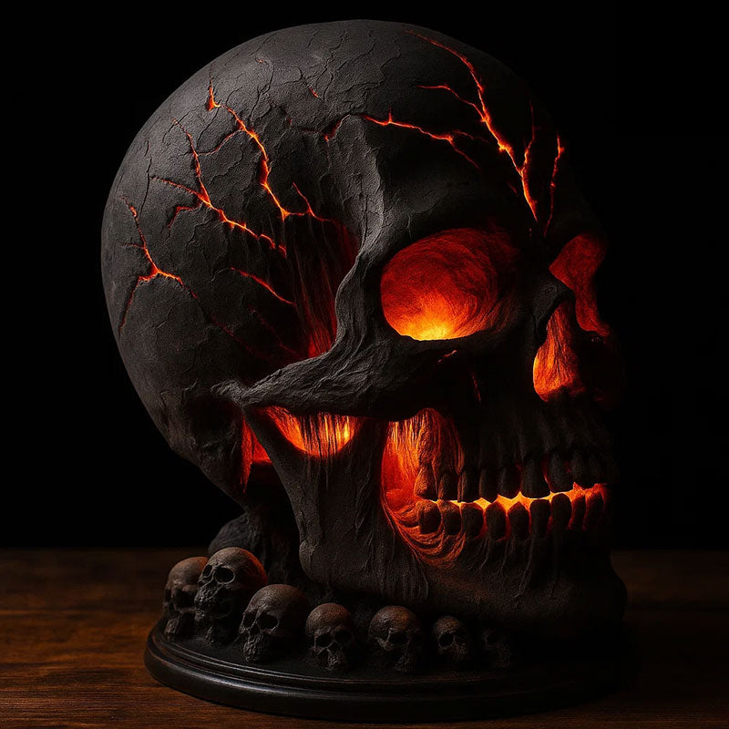 Lava Schedel bordslampa💀